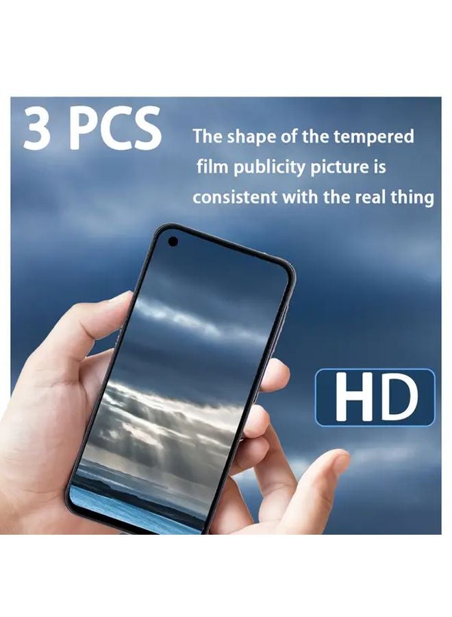 Tempered Glass Screen Protector 3 Pack For OPPO A32 HD Easy Install Glossy Finish - Image 5
